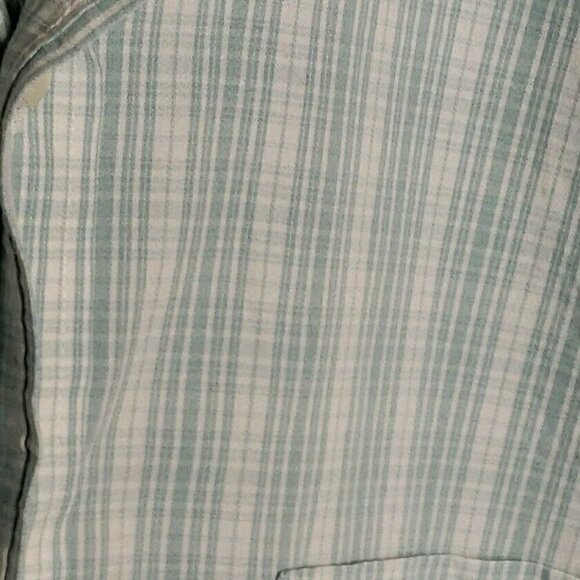 Michael Michael Kors Mens Green White Check Long Sleeve Dress Shirt 18 36/37 - Picture 3 of 6